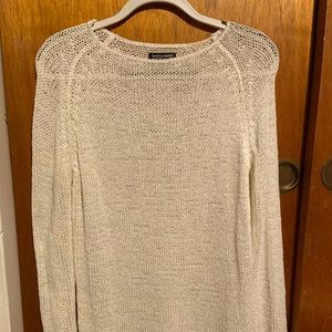 American Apparel Oversized White Knit Sweater